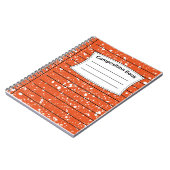 Oranje samenstelling notitieboek (Linkerzijde)