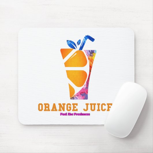 oranje sap 2 muismat (Met muis)