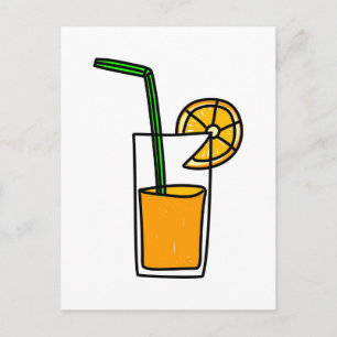 oranje sap briefkaart