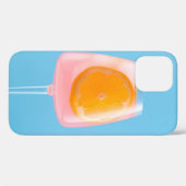 Oranje sap in helder drink glas Case-Mate iPhone case (Achterkant (horizontaal))