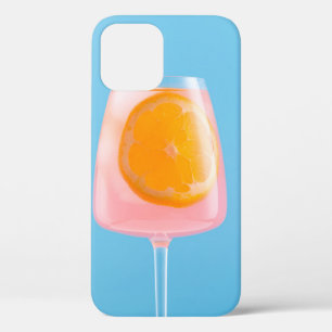 Oranje sap in helder drink glas Case-Mate iPhone case