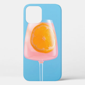 Oranje sap in helder drink glas Case-Mate iPhone case