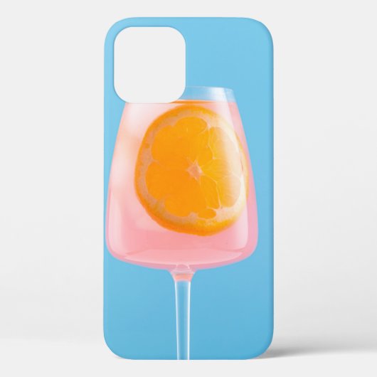 Oranje sap in helder drink glas Case-Mate iPhone case (Achterkant)