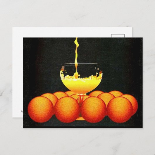 Oranje sap / Sinaasappels ... Mark Edward Westerfi Briefkaart (Voorkant / Achterkant)