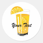 Oranje sap Sticker (Voorkant)