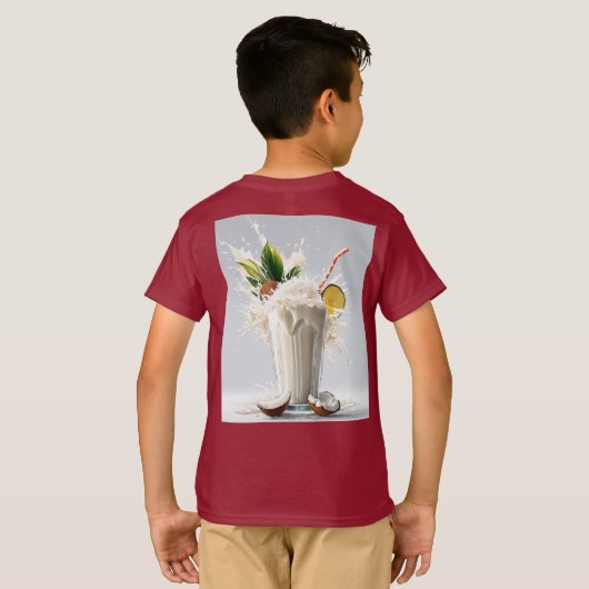 Oranje sap t-shirt (Achterkant volledig)