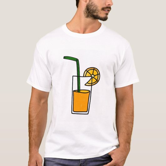 oranje sap t-shirt (Voorkant)