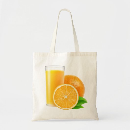 Oranje sap tote bag (Voorkant)