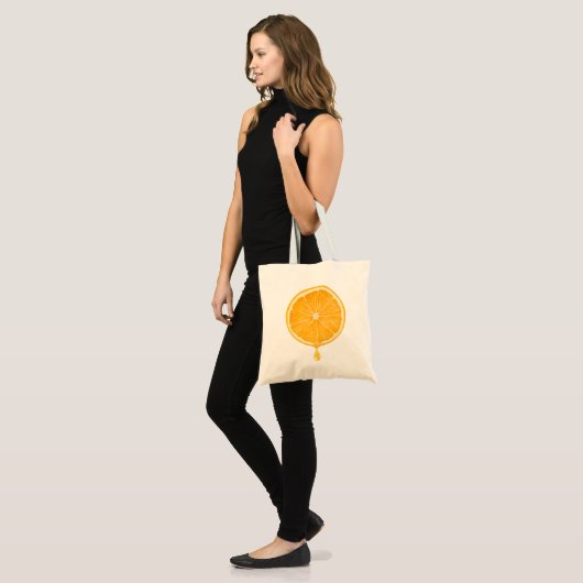 Oranje sap tote bag (Voorkant (model))