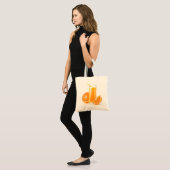 Oranje sap tote bag (Voorkant (model))