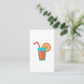 Oranje sap visitekaartje (Staand voorkant)