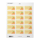 Oranje sapdoos etiket (Full Sheet)