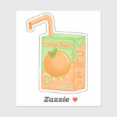 Oranje sapdoos sticker (Vel)