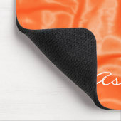 Oranje Satin - Computer Mousepad Muismat (Hoek)