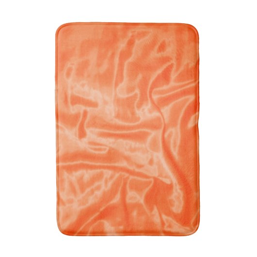 Oranje Satin - Middelgrote Bath Mat (Voorkant Verticaal)