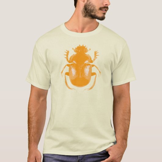 Oranje Scarab Beetle T-shirt (Voorkant)