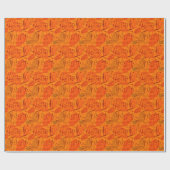 Oranje Scatterletter Feast Paper Cadeaupapier (Vlak)