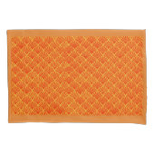 Oranje schaafjes omkeerbaar kussensloop (Voorkant)