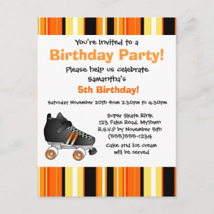 Oranje Schaats van Roller - Birthday-partij - Oran Kaart