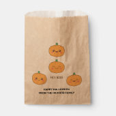 Oranje schattige halloween | Modern stijlvol Snoep Bedankzakje (Voorkant)