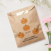 Oranje schattige halloween | Modern stijlvol Snoep Bedankzakje (Gezegeld)