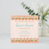 Oranje Schattigee cupcakes Kaart (Staand voorkant)