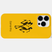 Oranje, Schattigee Silhouette Happy Dancers Case-Mate iPhone Case (Achterkant (horizontaal))