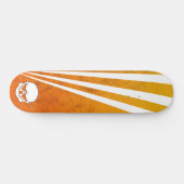 Oranje Schedel Persoonlijk Skateboard (Horizontaal)