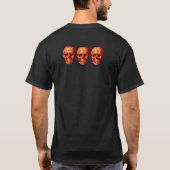Oranje schedel t-shirt (Achterkant)