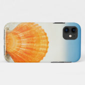 Oranje schelp rechtop in zand Case-Mate iPhone case (Achterkant (horizontaal))