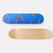 Oranje schelpdierskateboard skateboard (Horizontaal)