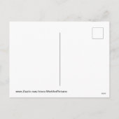 Oranje schepsel feestdagenkaart (Achterkant)