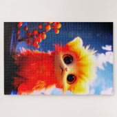 Oranje schepsel legpuzzel (Horizontaal)