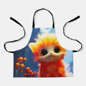 Oranje schepsel schort (Voorkant)