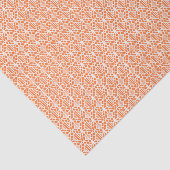Oranje schil met wit haakpatroon tissuepapier (Detail)