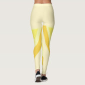 oranje schilderkunst leggings (Achterkant)