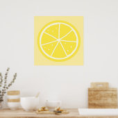 oranje schilderkunst poster (Keuken)