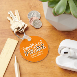 Oranje School Pride Mascot Name Sleutelhanger