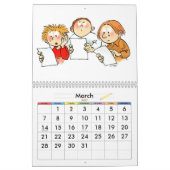 Oranje Schooljaar Kalender Voor Kinderen (Mar 2027)
