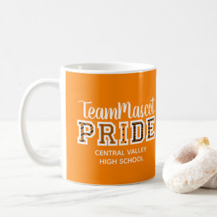 Oranje schoolpride Mascot naam Koffie-Mok Koffiemok