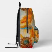 Oranje schoonheid bedrukte rugzak (Links)