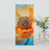 Oranje schoonheid Bladwijzer Menu (Staand voorkant)