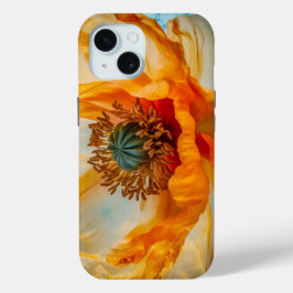 Oranje schoonheid iPhone 15 case
