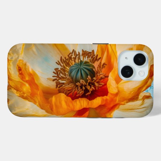 Oranje schoonheid Case-Mate iPhone case (Achterkant (horizontaal))