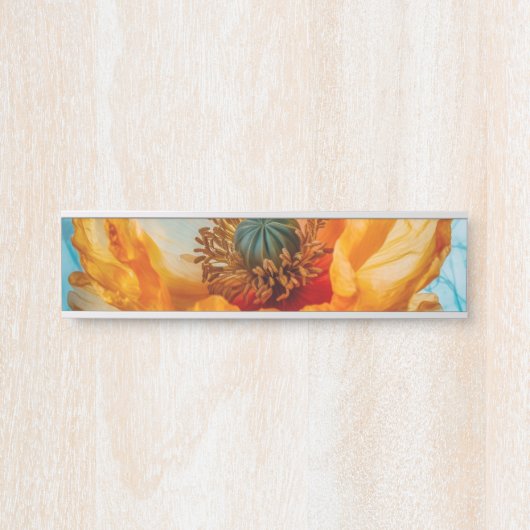 Oranje schoonheid deurbordje (Voorkant)