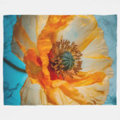 Oranje schoonheid fleece deken (Voorkant (Horizontaal))