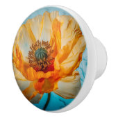 Oranje schoonheid keramische knop (Rechts)