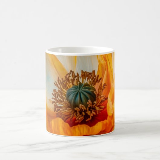 Oranje schoonheid koffiemok (Center)