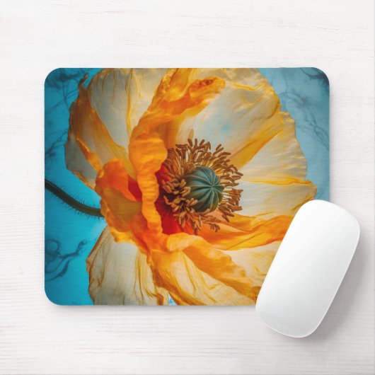 Oranje schoonheid muismat (Met muis)