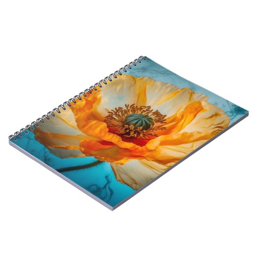 Oranje schoonheid notitieboek (Linkerzijde)